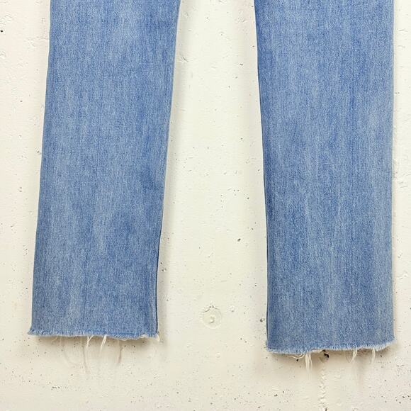 Reformation Womens Straight & Long Denim Jeans Aegean Wash Button Fly Size 26 - Picture 12 of 12